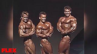 Lee Labrada vs Bob Paris vs Francis Benfatto  Pre-Judging  Mr Olympia 1991