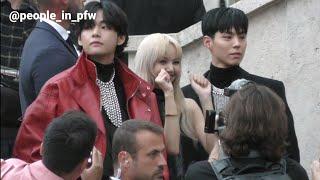 Taehyung 김태형  V 뷔 BTS Lisa 리사 and Park Bo Gum 박보검 - Celine Menswear SS23 in Paris - 26.06.2022