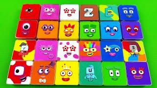 Numberblocks – Looking for All SLIME Mix in Big Square Coloring Satisfying ASMR Video