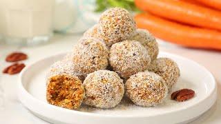 Carrot Cake Energy Bites  Healthy No-Bake Recipe