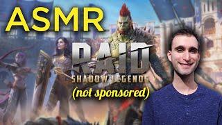 ASMR Playing Raid Shadow Legends but Im not sponsored by Raid Shadow Legends   Soft Speaking