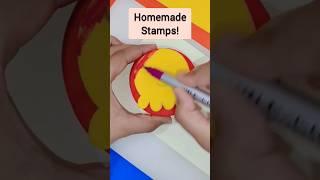 DIY Homemade Stamps  #shorts