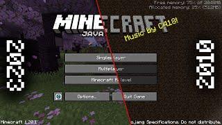 History of all Minecraft Title Screens 2010 - 2023