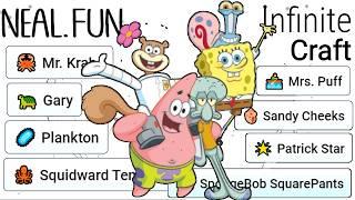 Creating EVERY Spongebob Squarepants Main Characters in infinite craft  SPEEDRUN 