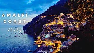 Amalfi Coast Italy  Walking Tour - 4K HDR  Positano  Sunset Walk