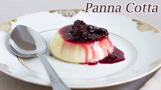 Panna Cotta with Wild Fruits Sauce – Traditional Italian Dessert  Sandra Dias Recipe