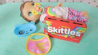 BABY ALIVE SNACKIN LILLY Skittles Candy FeedingBaby Alive Feeding Shows