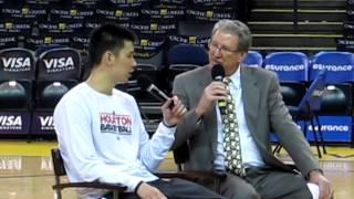 Jeremy Lin Q&A at Asian Heritage Night - Feb 12 2013 at Oracle Arena