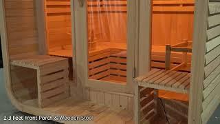 Wooden Outside Square Garden Outdoor Cube Sauna