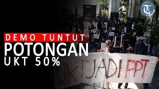 Puluhan Mahasiswa UB Gelar Aksi Demo Tuntut Potongan UKT 50%