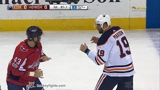 Patrick Maroon vs Tom Wilson Nov 12 2017