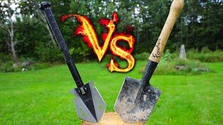 Survival Shovel Vs. 100 Year Old Shovel  AKA Cold Steel Spetsnaz Special Forces Shovel  Vs. Ep.#2