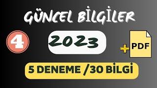 SINAVDA ÇIKMASI MUHTEMEL 30 BİLGİ #kpss2023