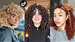 Tiktok Curly Hair Transformations  Tiktok Compilation