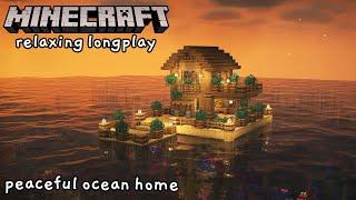 Minecraft Relaxing Longplay - Building a Peaceful Ocean Home No Commentary 1.17