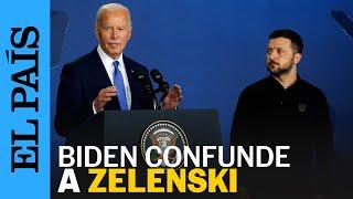 EE UU  Biden presenta a Zelenski como “presidente Putin”  EL PAÍS