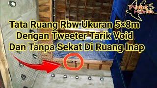 Tata ruang rbw 5×8m dan posisi tweeter tarik void yang benar