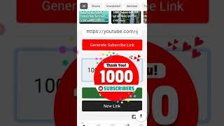 1000 Subscriber Free Me Milenge  1000 subscriber kaise badhaye #shorts #viralvideo  #short #viral