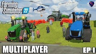 Harvesting 2.400.000L of CORN SILAGE  Community Multiplayer  Farming Simulator 22  Episode 1