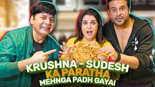 Krushna - Sudesh Ki Comedy Ke Sath Amritsari Parathe ki Recipe  @FarahKhanK