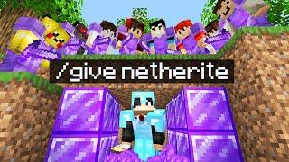 Minecraft Manhunt but i secretly used give..