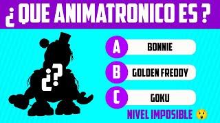 ¿Puedes adivinar el animatronico de FNAF con solo la silueta? Nivel Imposible