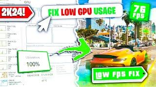 How To Fix Low GPU Usage While Gaming & Boost FPS - 2024  Fix GPU Utilization 