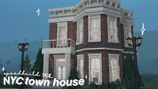  NYC TOWNHOUSE SPEEDBUILD   540k  roblox bloxburg 