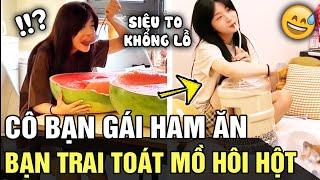 Ghiền ẩm thưc cô gái mượn ĐÈN PIN PHÓNG TO ĐỂ THỎA MÃN đam mê khiến bạn trai TOÁT MỒ HÔI  TÁM TV