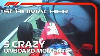 5 Crazy Onboard Moments  Michael Schumacher