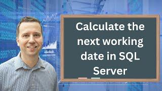 Calculate the next working day excluding weekends and vacationholidays in SQL Server