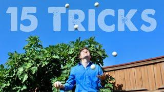 6 BALL JUGGLING TRICKS easy to hard