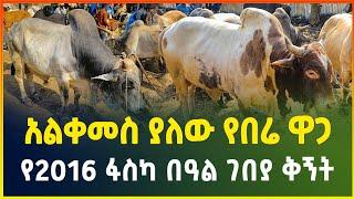 አልቀመስ ያለው የበሬ ዋጋ  የ2016 የፋስካ በዓል ገበያ ቅኝት  Easter holiday market  Gebeya media  Ethiopia