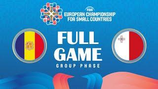 Group Phase  Andorra v Malta  FIBA European Championship for Small Countries 2024