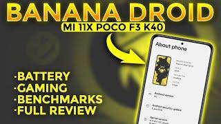 Banana Droid Rom for Mi 11x and Poco F3  Full Review and Gaming 