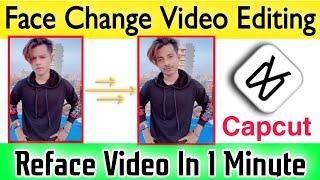 Face change video editing in capcut  How to make Face Change duet video  Reface tutorial