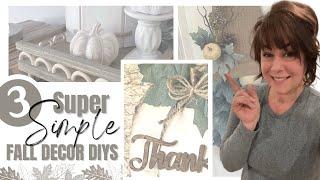 3 Super *SIMPLE* Fall Decor DIYs  Fall Gnome Wreath DIY