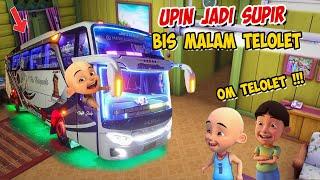 Upin jadi Supir Bis malam Telolet Basuri  ipin Senang  GTA Lucu