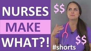 Nurse Salary & Hourly Wage Averages   #shorts