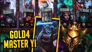 FULL T1 TEAM PREMADE IN URF 5 Pro Players vs Gold 4 Master Yi