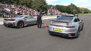 Porsche 992 Turbo S vs Ferrari 488 Pista