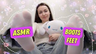 ASMR boots feet #asmr #asmrsounds