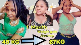 HOW I GAINED WEIGHT IN 1 MONTH My weight gain Journey in 2024  How to gain weight