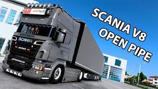 ETS2 Scania V8 Open Pipe Sound Mod 1.51