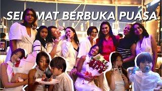 Seru banget buka puasa bersama keluarga cemara ini Aku dapet surprise makasih yaa guys #VLOG