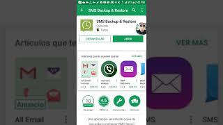 Como hacer un backup llamadas y sms