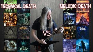 Technical Death Metal VS Melodic Death Metal Ultimate Guitar Riffs Battle