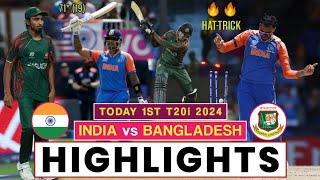 India vs Bangladesh 1st T20 Highlights  India vs Bangladesh Highlights 2024  Axar Patel Bowling