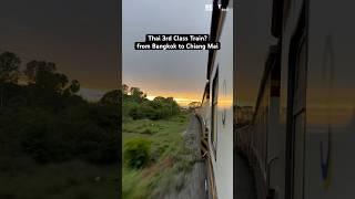 Thai 3rd Class Train? from Bangkok to Chiang Mai #thailand #train #travel #travelvlog