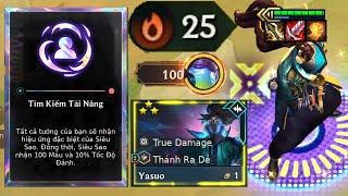 TÀI NĂNG TRẺ YASUO 3 SAO NGAY TỪ VÒNG 2.  ?? TOP 1 = 100 MÁU VỚI ĐỘI HÌNH BẤT BẠI - ĐTCL MÙA 10